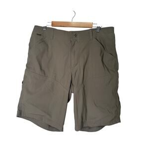 Kuhl Mens Renegade Hiking Shorts Size 36 Cargo Green Khaki Camping Outdoor